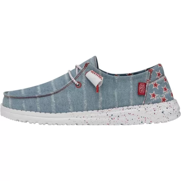 Hey Dude Women's Wendy Chambray | Women's Shoes | Women's Lace Up Loafers | Comfortable &amp; Light-Weight
