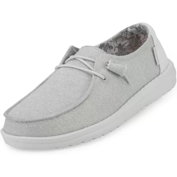 Hey Dude Women's Wendy Canvas | Women’s Shoes | Women’s Lace Up Loafers | Comfortable &amp; Light-Weight