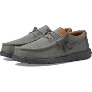 imageHey Dude Mens Wally Canvas  Mens Loafers  Mens Slip On Shoes  Comfortable ampamp LightWeightCharcoal