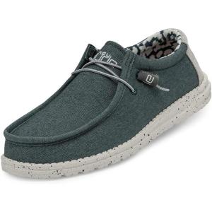 imageHey Dude Mens Wally Stretch  Mens Loafers  Mens Slip On Shoes  Comfortable ampamp LightWeightAqua