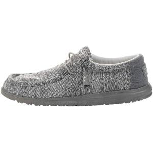 imageHey Dude Mens Wally Stretch  Mens Loafers  Mens Slip On Shoes  Comfortable ampamp LightWeightGrey Melange
