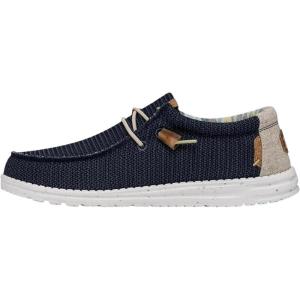 imageHey Dude Mens Wally Stretch  Mens Loafers  Mens Slip On Shoes  Comfortable ampamp LightWeightOrion Blue