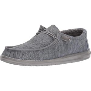 imageHey Dude Mens Wally Stretch  Mens Loafers  Mens Slip On Shoes  Comfortable ampamp LightWeightSox Micro Sterling