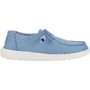 imageHey Dude Wendy Stretch Canvas Womens Shoes Womens Slipon Loafers Comfortable ampamp LightWeightLight Blue