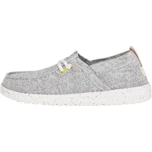 imageHey Dude Womens Wendy Halo Knit  Womens Shoes  Womens Slip On Loafers  Comfortable ampamp LightWeightLight Grey