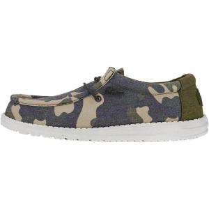 imageHey Dude Mens Wally Washed Camo  Mens Shoes  Men Slipon Loafers  Comfortable ampamp LightWeightCamo