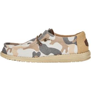 imageHey Dude Mens Wally Washed Camo  Mens Shoes  Men Slipon Loafers  Comfortable ampamp LightWeightDesert Camo