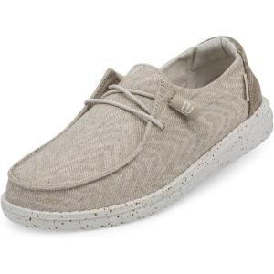 imageHey Dude Wendy Print  Womens Shoes  Womens Slipon Loafers  Comfortable ampamp LightWeightNatural Faded Zebra