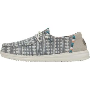 imageHey Dude Womens Wendy Boho SlipOn Casual Shoes LoaferEmbroidery Grey