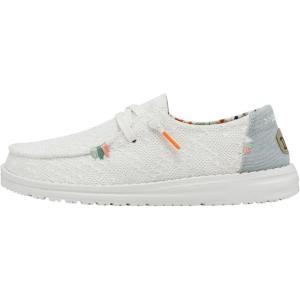 imageHey Dude Womens Wendy Boho SlipOn Casual Shoes LoaferWhite Crochet 2