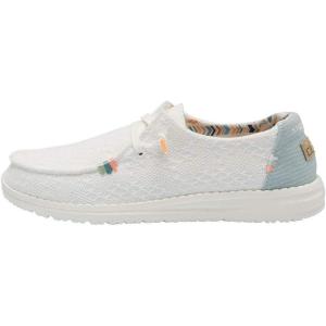 imageHey Dude Womens Wendy Boho SlipOn Casual Shoes LoaferWhiteCrochet