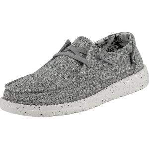 imageHey Dude Womens Wendy Linen  Womens Shoes  Womens Lace Up Loafers  Comfortable ampamp LightWeightIron 2