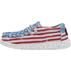 imageHey Dude Boys Wally Patriotic SlipOn Casual ShoeStars and Stripes