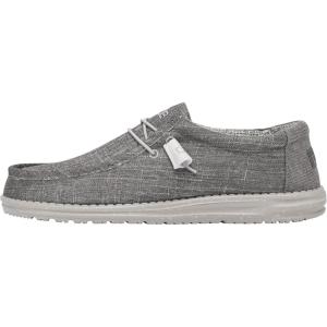 imageHey Dude Mens All Wally Styles  Mens Shoes  Mens Lace Up Loafers  Comfortable ampamp LightWeightAsh Crosshatch