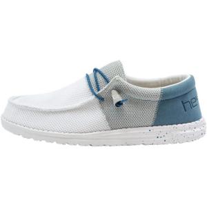 imageHey Dude Mens All Wally Styles  Mens Shoes  Mens Lace Up Loafers  Comfortable ampamp LightWeightFunk White Grey