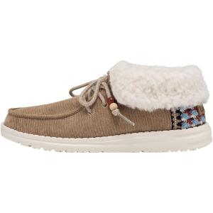 imageHey Dude Womens Britt  Womens Shoes  Womens Lace Up Boots  Comfortable ampamp LightWeightCorduroy Nut