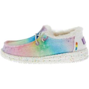 imageHey Dude Girls Wendy Youth Multiple Sizes ampamp Colors  Girls Shoes  Girls Lace Up Loafers  Lightweight ampamp ComfortableRainbow Dreamer