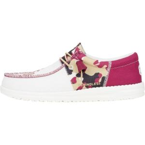 imageHey Dude Wally Mens Shoes Mens Slipon Loafers Comfortable ampamp LightWeightFsu Camo WhiteRed