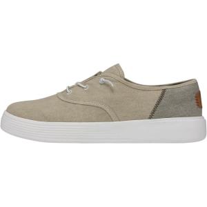 imageHey Dude UNISEX Conway Craft Linen Slip On SneakersWhite