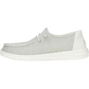 imageHey Dude Womens Wendy Amazon Exclusive Comfortable ampamp Lightweight SlipOn LoaferHex Light Grey