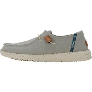 imageHey Dude Womens Wendy Amazon Exclusive Comfortable ampamp Lightweight SlipOn LoaferLight Grey