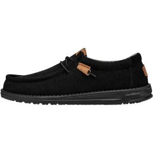 imageHey Dude Mens Wally Corduroy Multiple Colors ampamp Sizes  Mens Shoes  Mens Lace Up Loafers  Comfortable ampamp LightWeightBlack