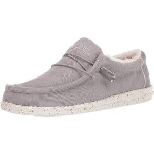 imageHey Dude Mens Wally Corduroy Multiple Colors ampamp Sizes  Mens Shoes  Mens Lace Up Loafers  Comfortable ampamp LightWeightCorduroy Light Grey