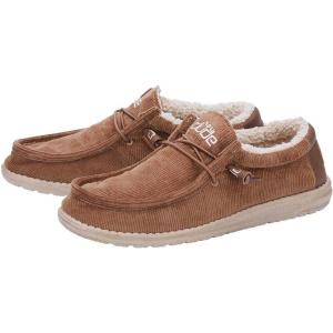 imageHey Dude Mens Wally Corduroy Multiple Colors ampamp Sizes  Mens Shoes  Mens Lace Up Loafers  Comfortable ampamp LightWeightCorduroy Tobacco