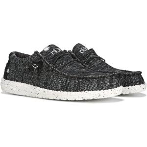 imageHey Dude Mens Wally Suede Multiple Colors  Mens Shoes  Mens Lace Up Loafers  Comfortable ampamp LightWeightBlack White