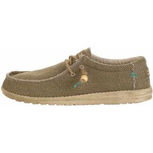 imageHey Dude Mens Wally Stitch  Mens Loafers  Mens Slip On Shoes  Comfortable ampamp LightWeightBraide Sage