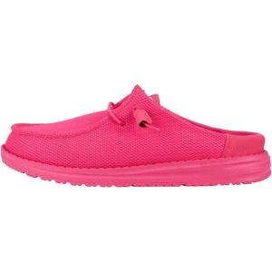 imageHey Dude Wendy Slip Classic  Womens Shoes  Womens Slip On Loafers  Comfortable ampamp LightWeightElectric Pink