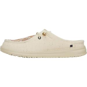 imageHey Dude Wendy Slip Classic  Womens Shoes  Womens Slip On Loafers  Comfortable ampamp LightWeightNaturalMulti