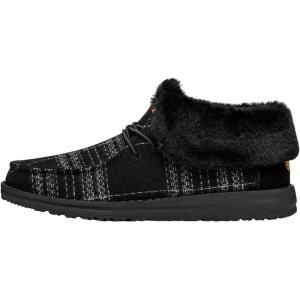imageHey Dude Womens Wendy Fold plaid BootPlaid Black