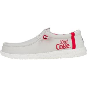 imageHey Dude Wally Diet Coke Mens Shoes Comfortable ampamp LightWeightGreyRed