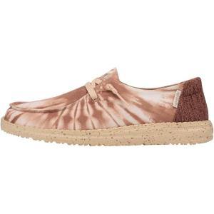 imageHey Dude Toddler Wendy Sparkle  Toddler Loafers  Kids Slip on Shoes  Comfortable ampamp LightWeightTie Dye Rose