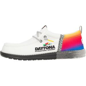 imageHEYDUDE X NASCAR Mens Slipon Loafers Comfortable ampamp LightWeightButtercreamMulti