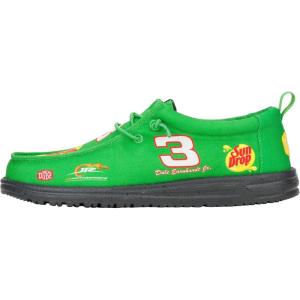 imageHEYDUDE X NASCAR Mens Slipon Loafers Comfortable ampamp LightWeightGreenMulti