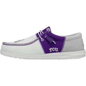 imageHey Dude Wally Mens Shoes Mens Slipon Loafers Comfortable ampamp LightWeightTcu PurpleWhite