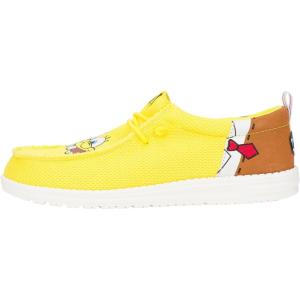 imageHEYDUDE X Spongebob Mens Slipon Loafers Comfortable ampamp LightWeightBrownYellow