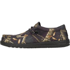 imageHey Dude Mens Wally Realtree Edge  Mens Shoes  Men Slipon Loafers  Comfortable ampamp LightWeightBlackCamo