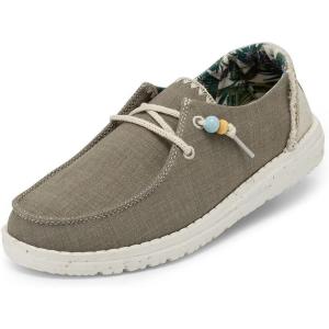imageHey Dude Womens Wendy Stretch  Womens Shoes  Womens Slip On Shoes  Comfortable ampamp LightWeightNatural Rosemary