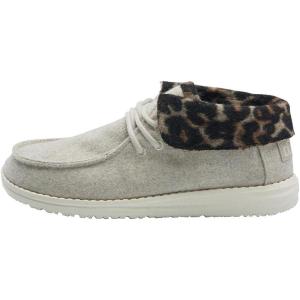 imageHey Dude Womens Britt  Womens Shoes  Womens Lace Up Boots  Comfortable ampamp LightWeightCream Cheetah