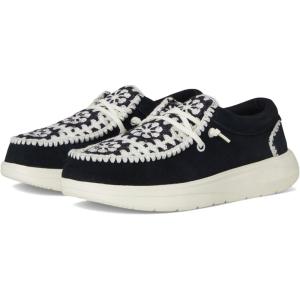 imageHey Dude Womens Wendy Comf LoaferSuede Crochet BlackMulti