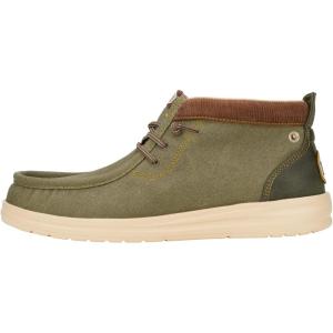 imageHEYDUDE Wally Mid Stretch Pull on Boots Comfortable ampamp LightWeightDusty Olive