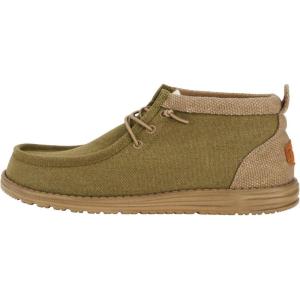 imageHEYDUDE Wally Mid Stretch Pull on Boots Comfortable ampamp LightWeightDusty OliveTan
