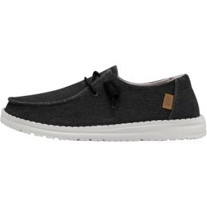 imageHey Dude Womens Wendy Chambray LaceUp LoaferOff Black 2