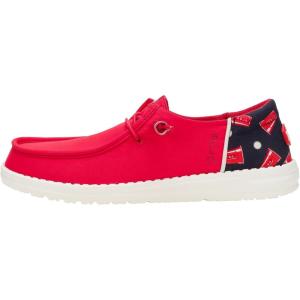 imageHEYDUDE Wendy Funk Solo Cup Womens Shoes Womens Slipon Loafers Comfortable ampamp LightWeightRedWhiteBlue