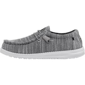 imageHey Dude Mens Wally Stretch  Mens Loafers  Comfortable ampamp LightWeightGranite
