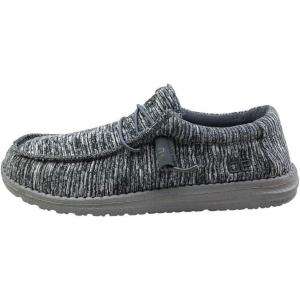imageHey Dude Mens Wally Stretch  Mens Loafers  Comfortable ampamp LightWeightGreyBlack