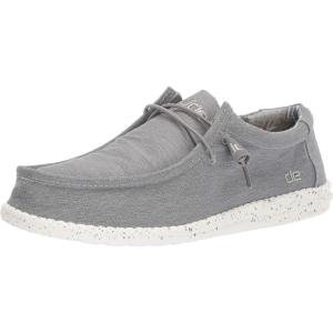 imageHey Dude Mens Wally Stretch  Mens Loafers  Comfortable ampamp LightWeightIron Grey